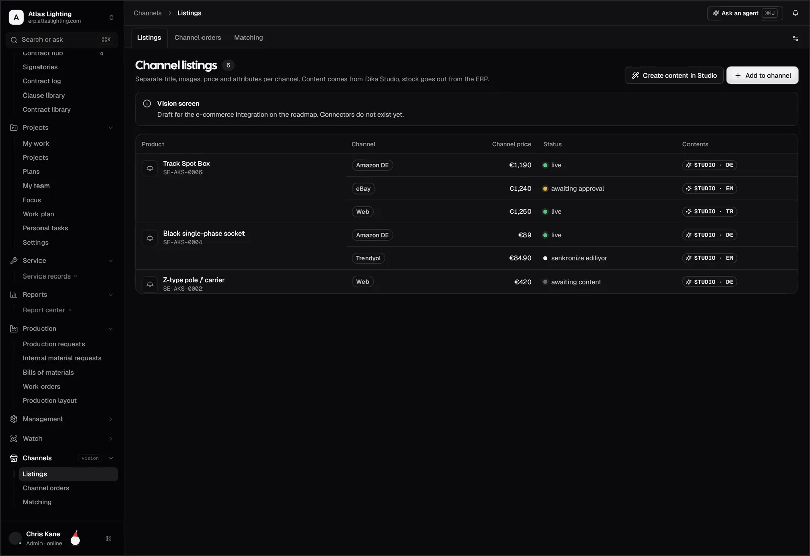 E-commerce & Channels in Dika Ops
