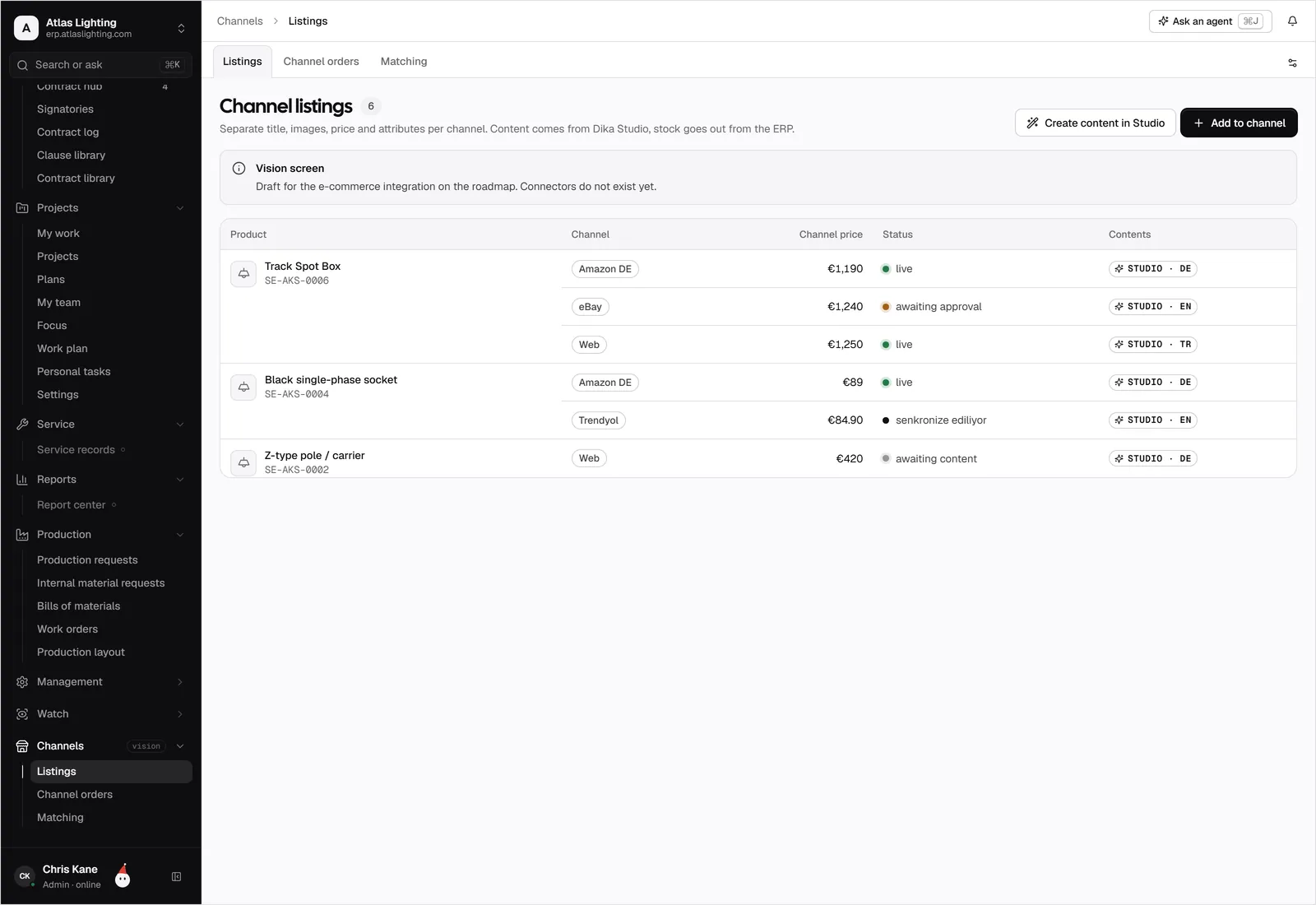 E-commerce & Channels in Dika Ops