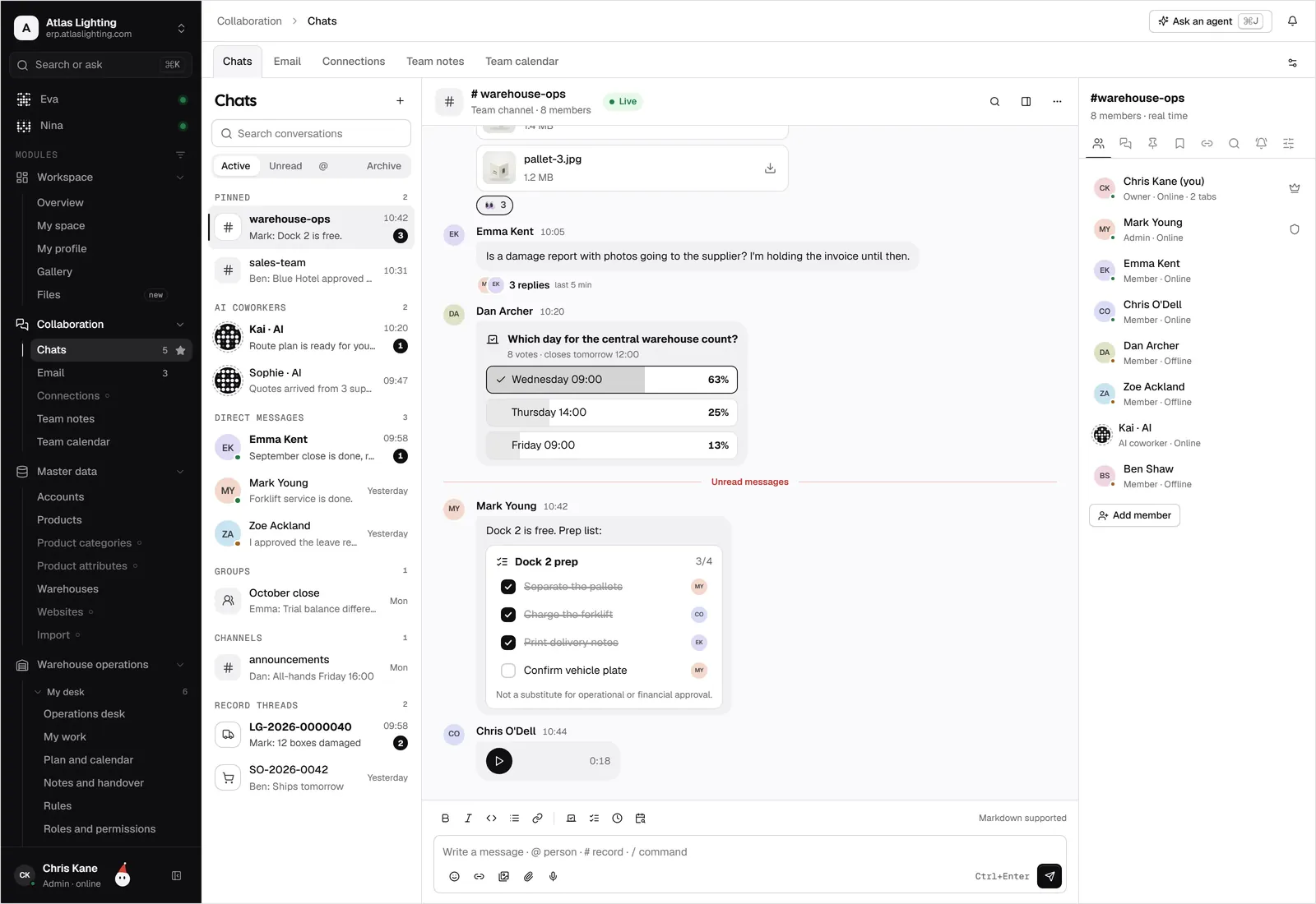 Chat on every record
