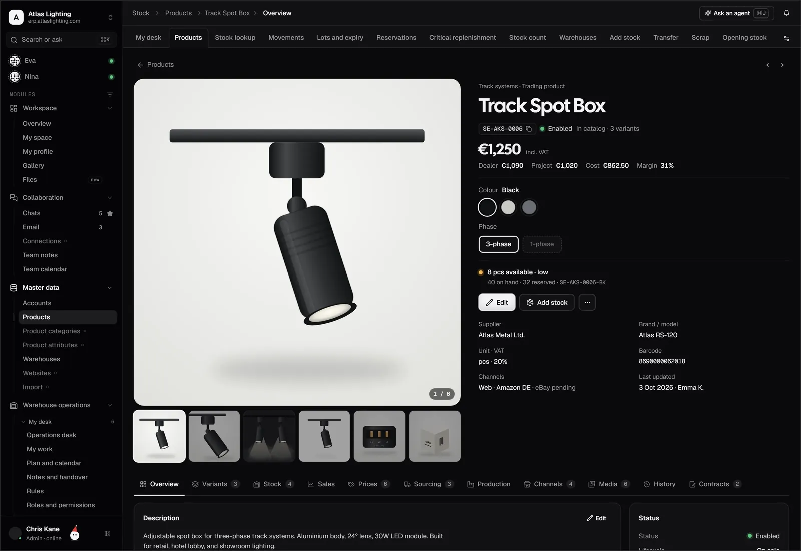 Product profile in Dika Ops